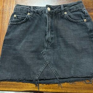 Topshop black denim skirt, Women's